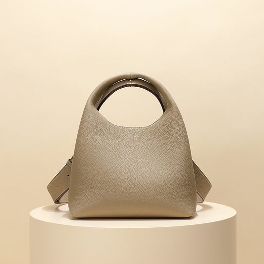 Sac à bandoulière en cuir de vachette à tempérament à la mode pour femme