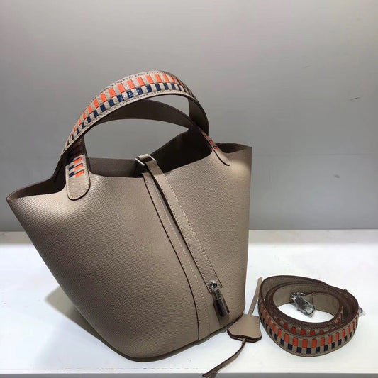 Seau en cuir pour femme, une épaule